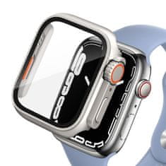 Tech-protect Defense 360 pouzdro se sklem na Apple Watch 10 46mm, titanium/orange