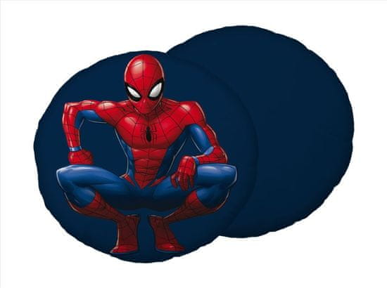 JERRY FABRICS Tvarovaný mikroplyšový polštářek Spiderman 03 Polyester, 33x29 cm