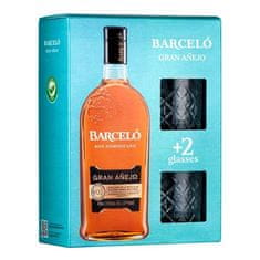 Ron Barcelo Rum Barceló Gran Aňejo + 2x sklo 0,7L 37,5%