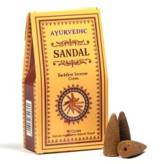 LIFEFIT Kónické Kadidlo Ayurvedic Sandalwood - Santalové Dřevo