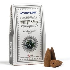 LIFEFIT Kónické Kadidlo Ayurvedic White Sage - Bílá Šalvěj