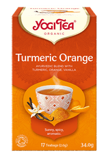 LIFEFIT Čaj Yogi Tea Turmeric Orange - Kurkuma Pomeranč (17X2,0G)