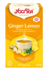 LIFEFIT Čaj Yogi Tea Ginger Lemon - Zázvorovo-Citronový (17X1,8G)