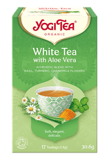 LIFEFIT Čaj Yogi Tea White Tea With Aloe Vera - Bílý S Aloe Vera (17X1,8G)