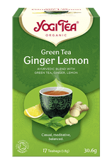 LIFEFIT Čaj Yogi Tea Green Ginger Lemon - Zelený Zázvorovo-Citronový (17X1,8G)