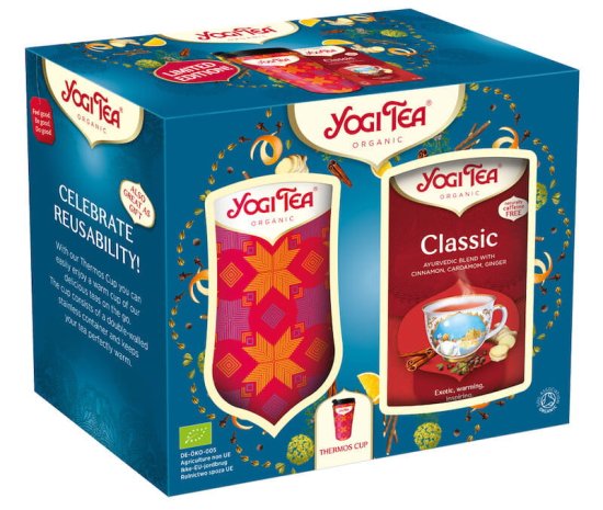 LIFEFIT Set Yogi Tea Hrnek Termiczny A Čaj Classsic