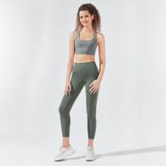 LIFEFIT Legginsy Myga Yula High-Waisted 7/8 - Olive Green