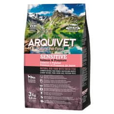 4DOGS Arquivet Sensitive Łosoś Z Ziemniakami 3 Kg