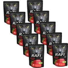 4DOGS Rafi Cat Hovězí Kapsička 10 X 300 G