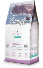 4DOGS Evoque Cat Sterilised Bílá Ryba Super Premium 1,5Kg