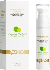 yes-for-lov Masážní gel Pineapple Green Tea (Allover Delicious Massage Gel) 50 ml