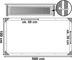 Gockowiak Kryt Balkonová Rohož Šedá 1X5 M