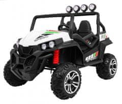 KECJA Grand Buggy Strong Lift Dla Dzieci Biały + Napęd 4X4 + Pilot + Bagażnik + Radio Mp3 + Led