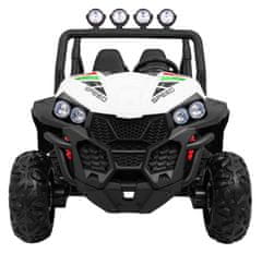 KECJA Grand Buggy Strong Lift Dla Dzieci Biały + Napęd 4X4 + Pilot + Bagażnik + Radio Mp3 + Led