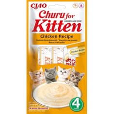 Inaba Churu cat snack Kitten kuře 4x 14g