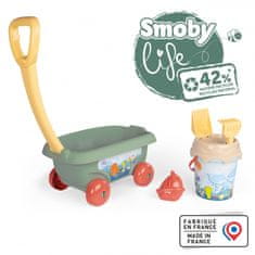 Smoby Smoby Sada Na Písek Vozík Kyblík Hrábě Ekologické