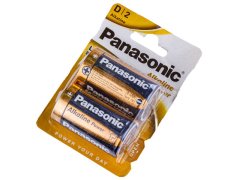 KECJA Alkalická Baterie Panasonic 1,5V Lr20 - Blistr 2 Kusy