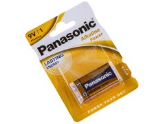 KECJA Alkalická Baterie Panasonic 9V 6Lr61 - Blistr 1 Ks