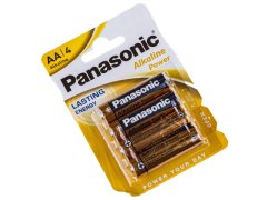 KECJA Alkalická Baterie Panasonic 1,5V Lr6 Aa - Blistr 4 Kusy