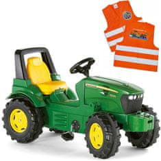 Rolly Toys Rolly Toys John Deere Traktor Na Pedały + Kamizelka Odblaskowa Dla Dzieci Gratis