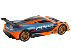 Lean-toys Velké Auto Sportovní Na Dálkové Ovládání 1:10 Oranžové