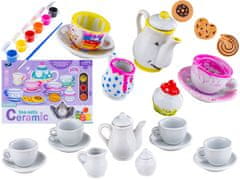 shumee Sada na malování porcelánu, šálky, konvice, barvy + příslušenství pro kutily 21 prvků