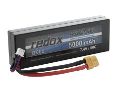 REDOX Redox Racing 5000 Mah 7,4V 50C Hardcase Lipo Balíček Do Auta