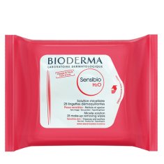 Micelární ubrousky na citlivou pleť Sensibio H2O (Make-Up Removing Wipes) 25 ks