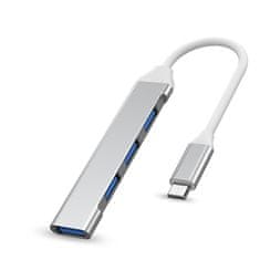 PremiumCord Hub USB-C na USB 3.2A + 3x USB 2.0