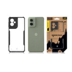 Tactical Zadní kryt Quantum Stealth pro Motorola Moto G55 5G Clear-Black