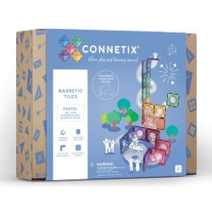 Connetix Tiles kuličkodráha PASTEL - rozšíření (80 ks)