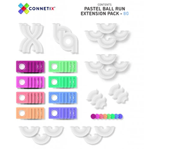 Connetix Tiles kuličkodráha PASTEL - rozšíření (80 ks)