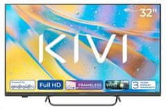 KIVI - 32', FHD, Android TV 11, Černá, 1920x1080, 60 Hz,rep. 2x8W, 26 kWh/1000h, BT5.1, HDMI 3x, USB 2x