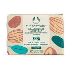 Tuhé mýdlo na obličej a tělo Shea (Cleansing Face & Body Bar) 100 g