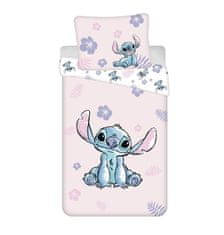 Jerry Fabrics Povlečení Lilo and Stitch Pink Bavlna, 140/200, 70/90 cm