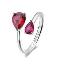 Brosway Stříbrný otevřený prsten Passion Ruby Fancy FPR115 (Obvod 52 mm)