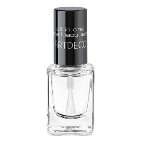 Pečující lak na nehty s vysokým leskem (All In One Nail Lacquer) 10 ml