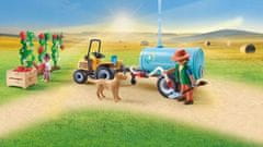 Playmobil Playmobil traktor s přívěsem a nádrží 71442