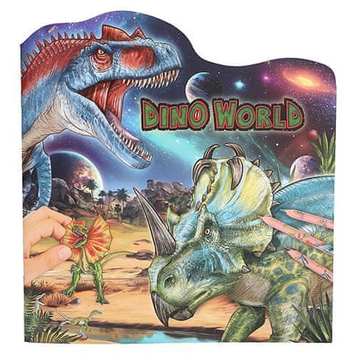 Dino World Omalovánky , 44 samolepek