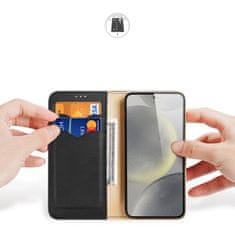 Dux Ducis Kožený obal na Samsung Galaxy S24 5G DUX DUCIS Hivo s RFID blokováním Black