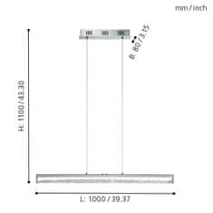 Eglo EGLO Závěsné svítidlo CARDITO 1 93626