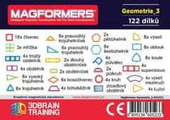 Magformers Geometrie 3: 2D a 3D - box 123 dílků