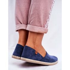 Dámské espadrilky Slide-on Navy Blue velikost 38