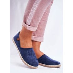 Dámské espadrilky Slide-on Navy Blue velikost 38