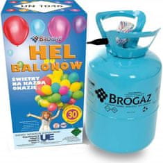 Helium do balónků 30 - 7l + 30ks balónků - Brogaz