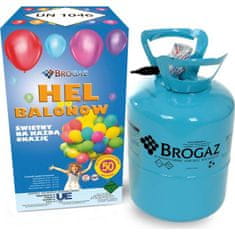 Helium do balónků 50 - 13,6l + 50ks balónků - Brogaz