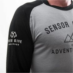 Sensor Triko Merino Active PT Adventure - pánské, dlouhý, šedo-černá - Velikost M