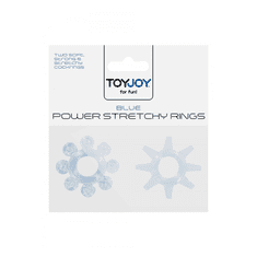 Joy Toy Transparetní modré kroužky POWER STRETCHY RINGS BLUE 2PCS