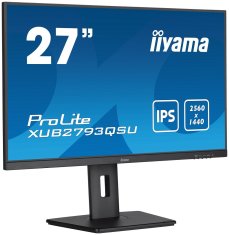 iiyama ProLite/XUB2793QSU-B7/27"/IPS/QHD/100Hz/1ms/Black/3R