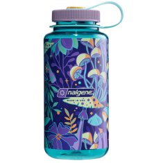 Nalgene Láhev Nalgene Wide Mouth 1000 ml Blue w/Botanical Mushrooms